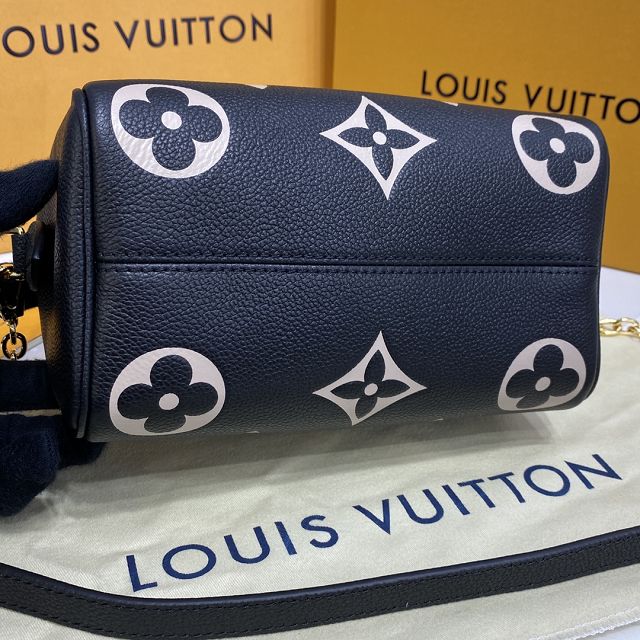 Louis vuitton original monogram calfskin speedy 20 M58947 black