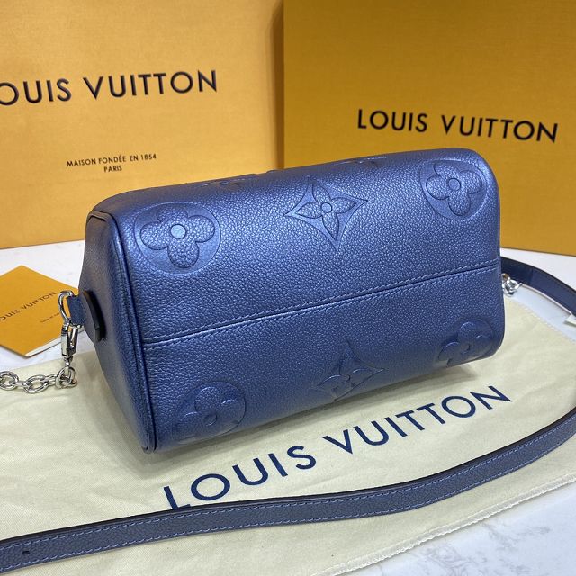 Louis vuitton original monogram calfskin speedy 20 M58958 blue