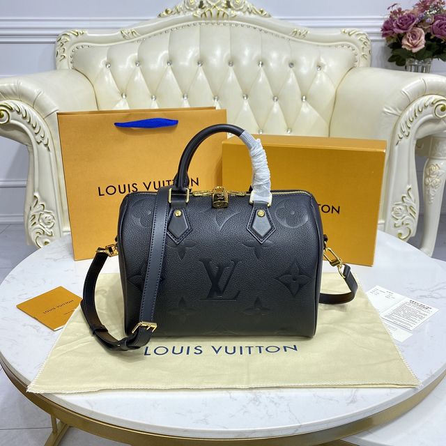 Louis vuitton original monogram calfskin speedy 25 M58947 black