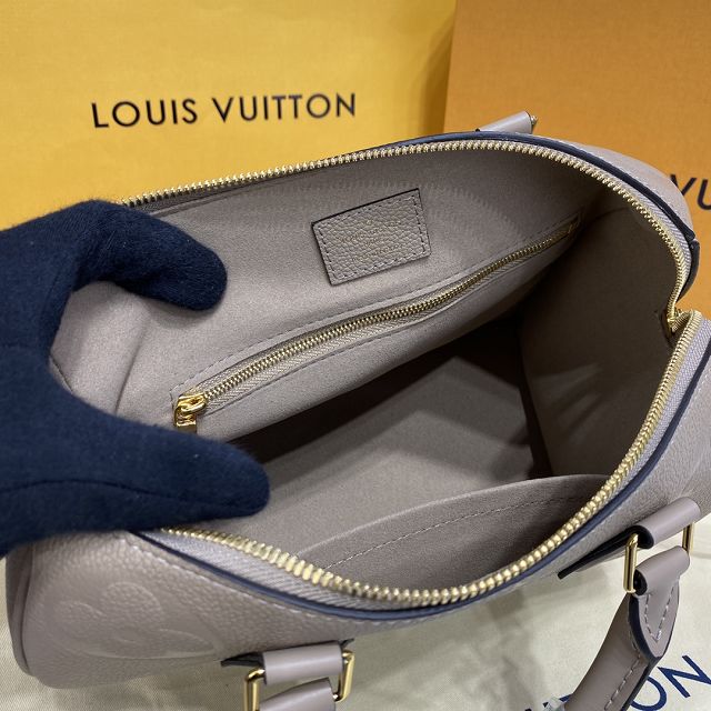 Louis vuitton original monogram calfskin speedy 25 M59273 grey