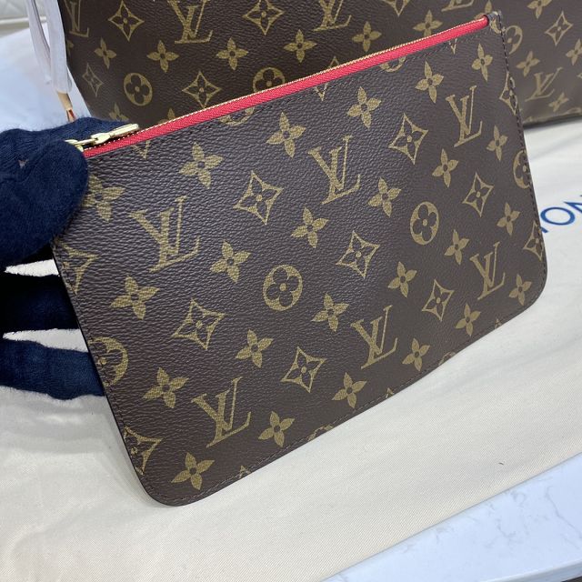 Louis vuitton original monogram canvas neverfull gm M40991 red