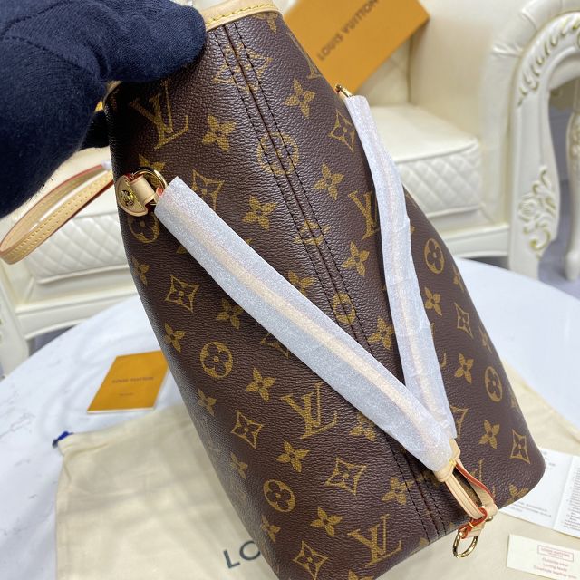 Louis vuitton original monogram canvas neverfull mm M40995 beige