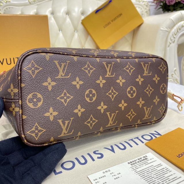 Louis vuitton original monogram canvas neverfull pm M41000 beige