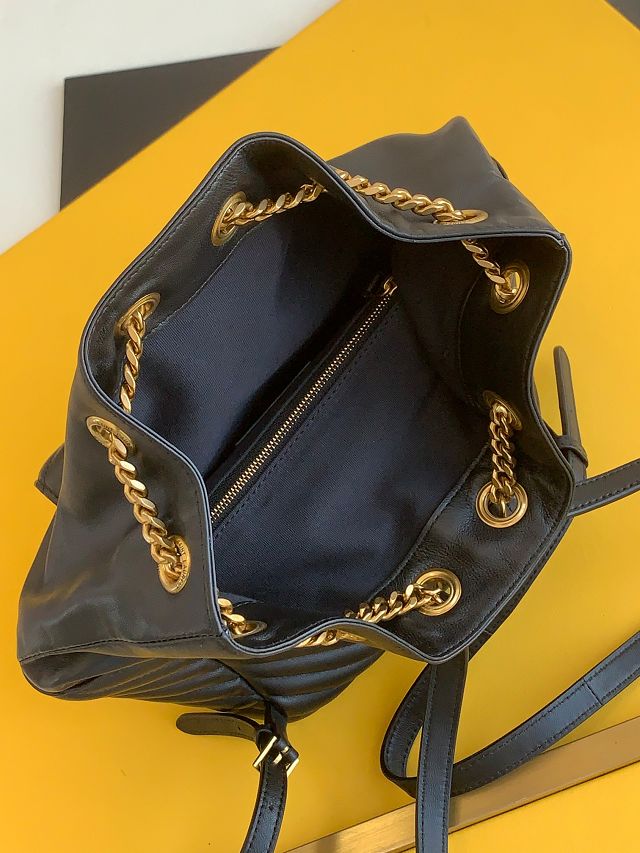 YSL original lambskin joe backpack 672609 black