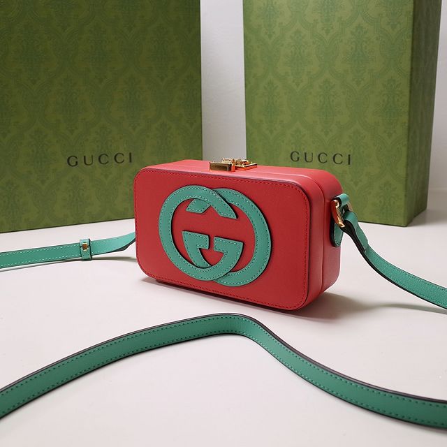 2022 GG original calfskin mini bag 658230 red