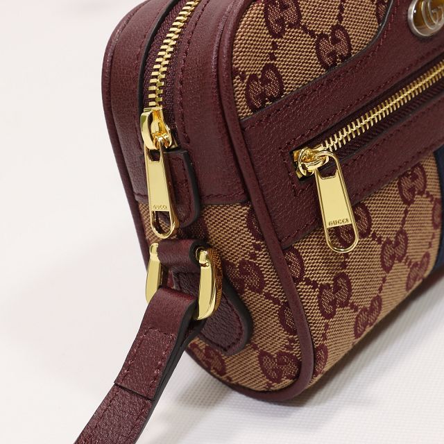 2022 GG original canvas ophidia mini bag 517350 burgundy