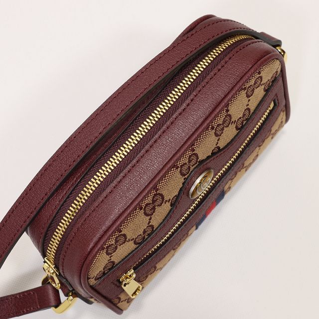 2022 GG original canvas ophidia mini bag 517350 burgundy