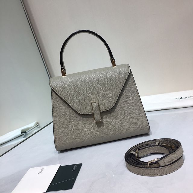 Valextra original calfskin iside mini bag 36028 grey