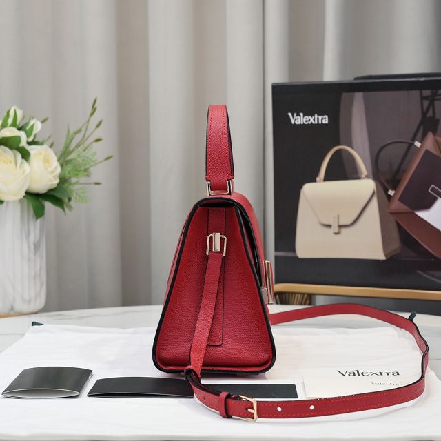 Valextra original calfskin iside nano bag 21028 red