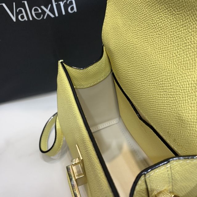 Valextra original calfskin iside nano bag 21028 yellow