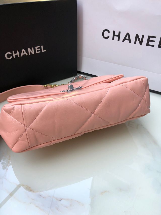 CC original lambskin 19 medium flap bag AS1161 light pink