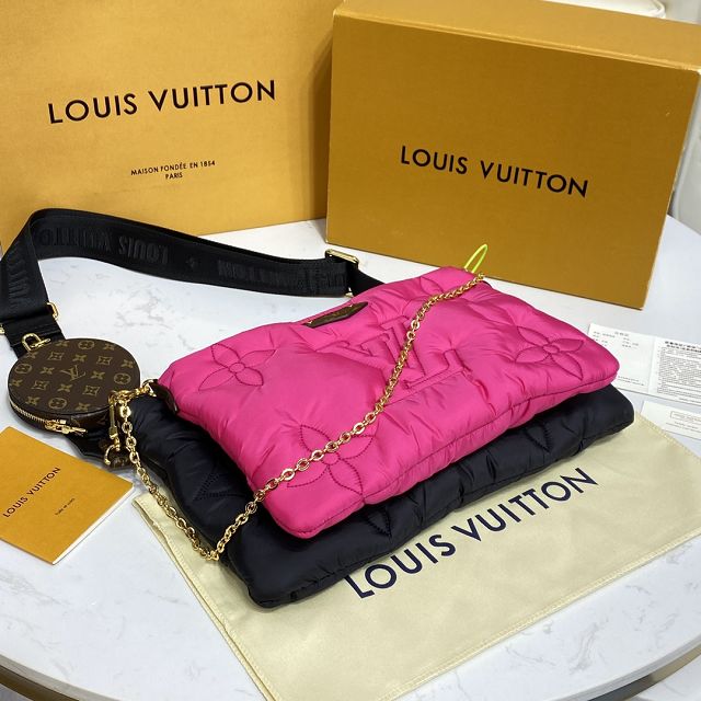 2022 louis vuitton original econyl multi pochette M58980 rose red