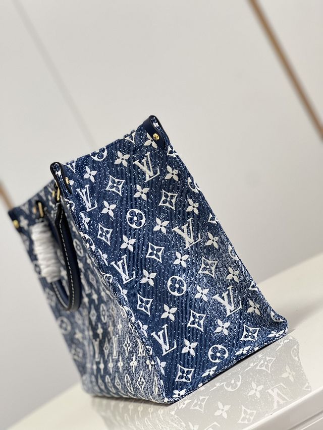 Louis vuitton original denim onthego mm M59608 blue