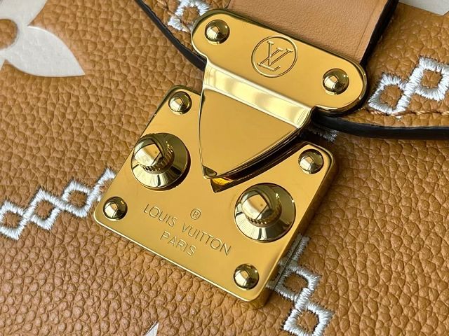 Louis vuitton original calfskin pochette metis M46018 brown