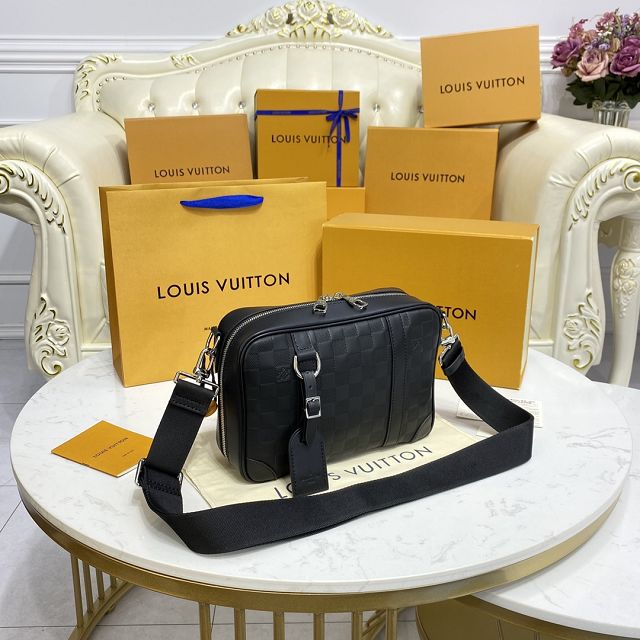 Louis vuitton original calfskin messenger bag M45286 black