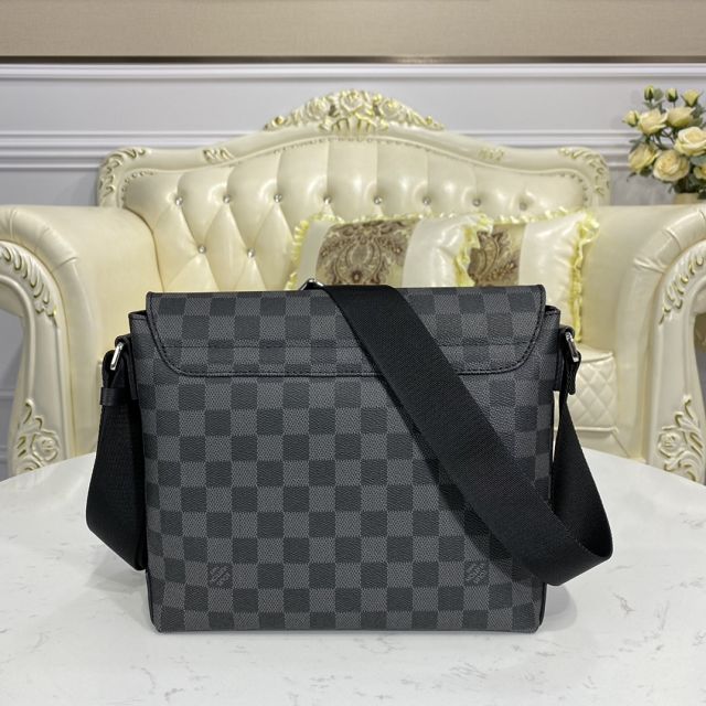 Louis vuitton original damier graphite district messenger bag pm N40349 