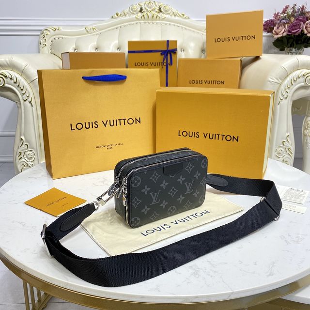 Louis vuitton original monogram eclipse alpha bag M60414 