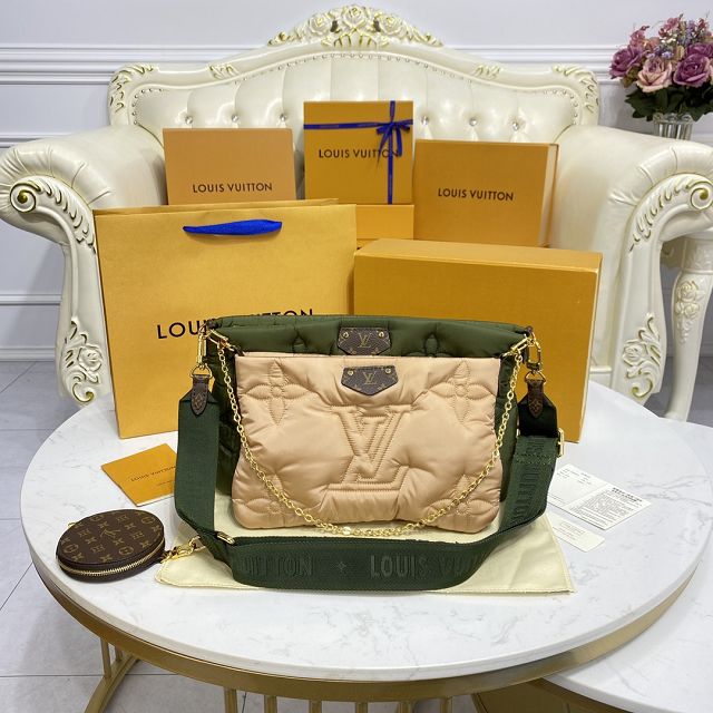 2022 louis vuitton original econyl multi pochette M58977 apricot