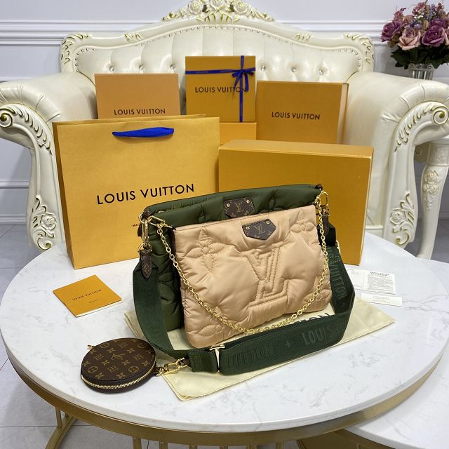 2022 louis vuitton original econyl multi pochette M58977 apricot