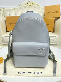 Louis vuitton original calfskin aerogram backpack M57079 grey