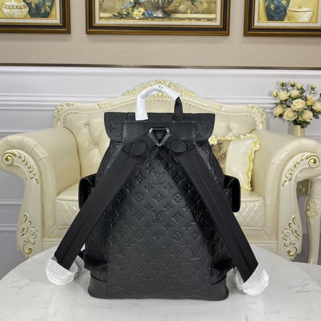 Louis vuitton original calfskin christopher backpack MM M41379 black