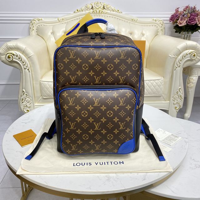 Louis vuitton original monogram canvas dean backpack M45867 blue