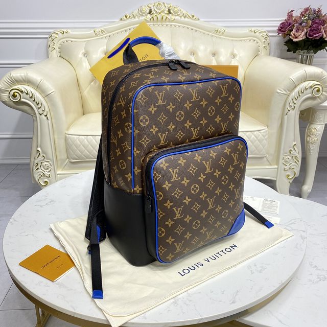 Louis vuitton original monogram canvas dean backpack M45867 blue