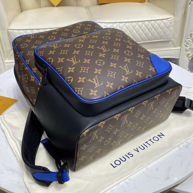 Louis vuitton original monogram canvas dean backpack M45867 blue