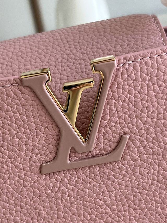 Louis vuitton original calfskin capucines mini handbag M55986 pink