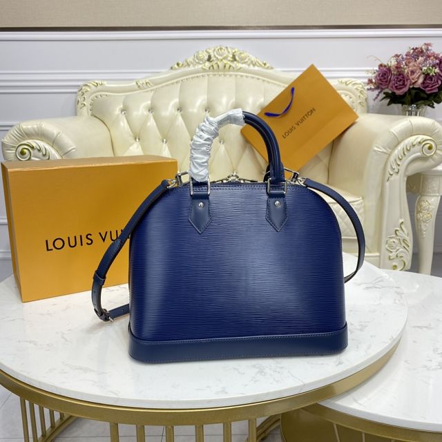 Louis vuitton original epi leather alma pm M40862 blue