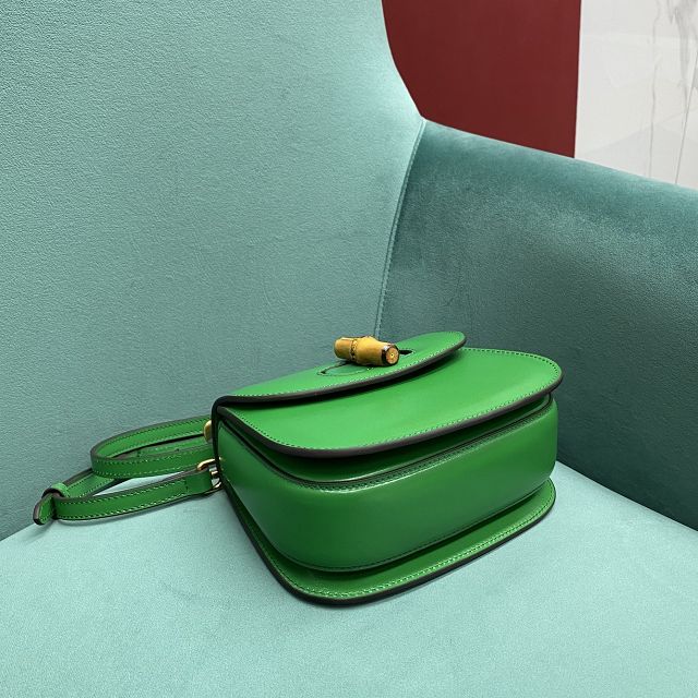 2022 GG original calfskin mini top handle bag 686864 green