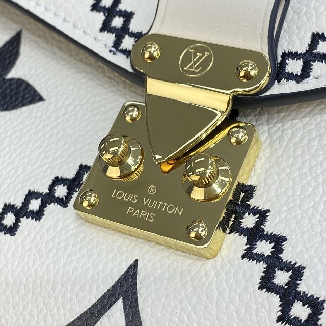 2022 Louis vuitton original calfskin pochette metis M46028 white