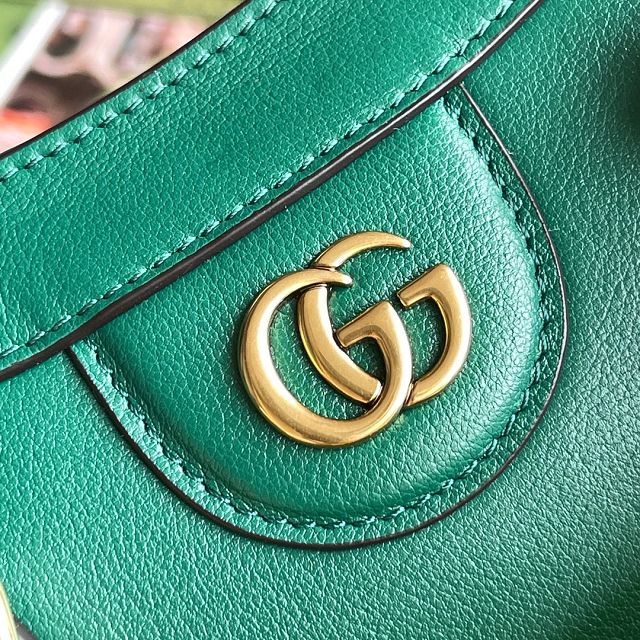 Top GG original calfskin diana small tote bag 660195 green