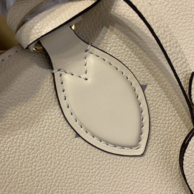 Louis vuitton original embossed calfskin onthego pm m45779 white