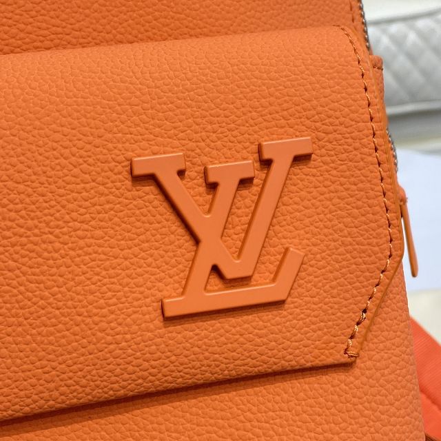 Louis vuitton original calfskin aerogram backpack M57079 orange