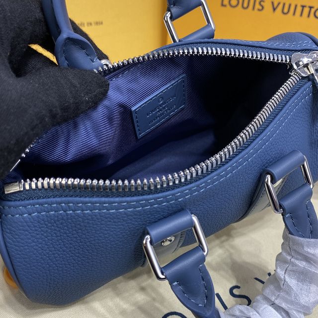 Louis vuitton original calfskin keepall XS bag M80950 blue