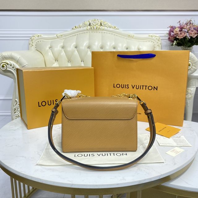 Louis vuitton original epi leather twist mm M50282 apricot