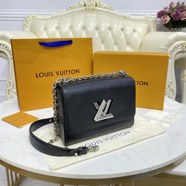 Louis vuitton original epi leather twist mm M50282 black