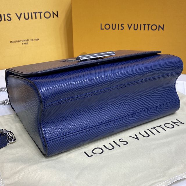 Louis vuitton original epi leather twist mm M50282 blue