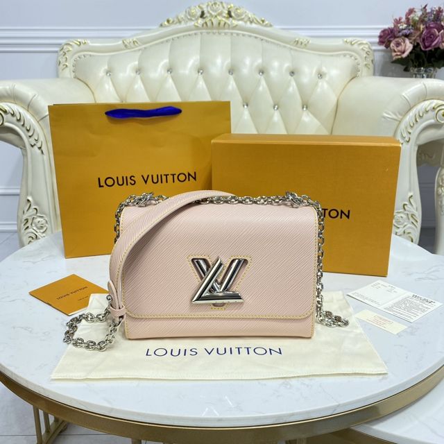 Louis vuitton original epi leather twist mm M50282 pink