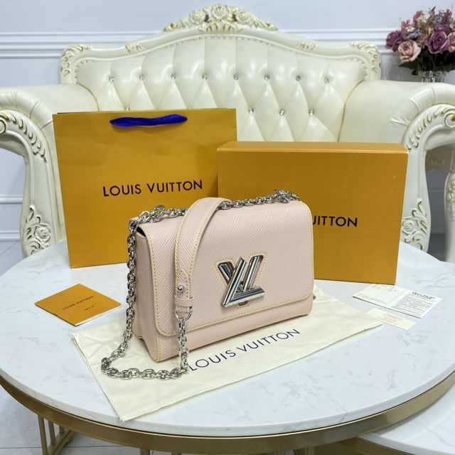 Louis vuitton original epi leather twist mm M50282 pink