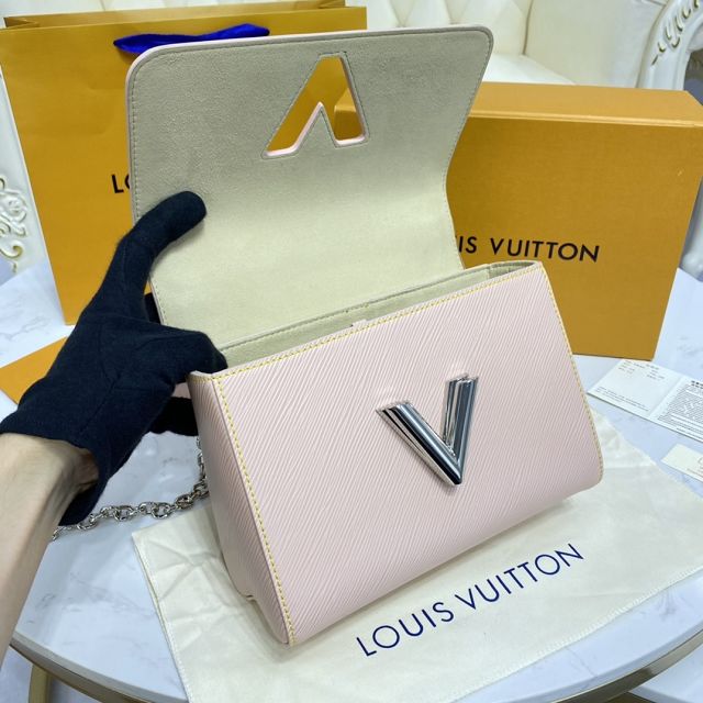 Louis vuitton original epi leather twist mm M50282 pink