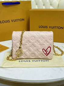 Louis vuitton original lambskin pochette coussin M80742 pink