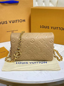 Louis vuitton original lambskin pochette coussin M80818 apricot