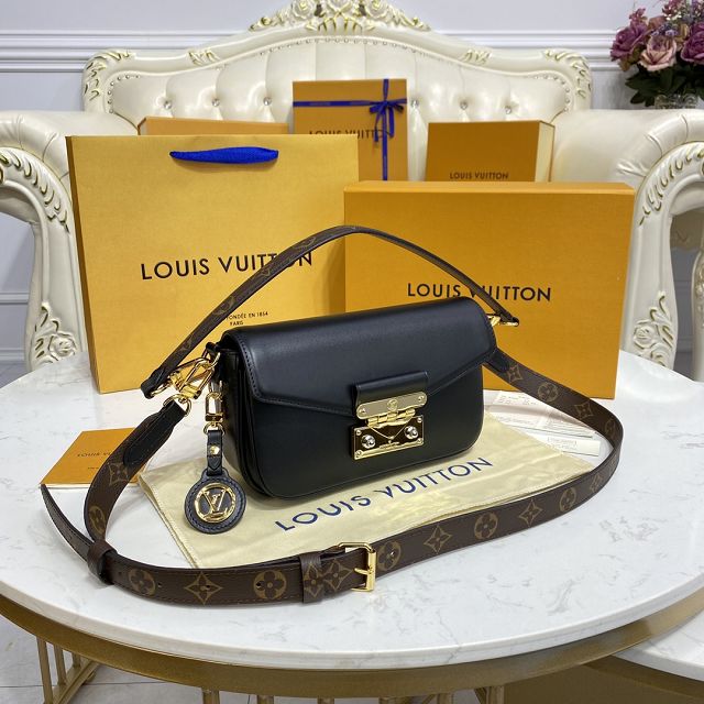 2022 Louis vuitton original calfskin swing handbag M20393 black