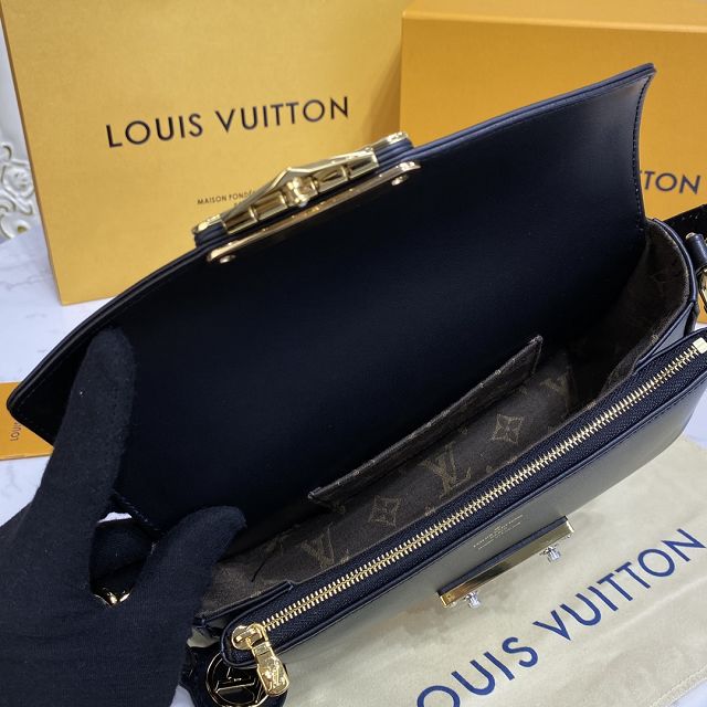 2022 Louis vuitton original calfskin swing handbag M20393 black