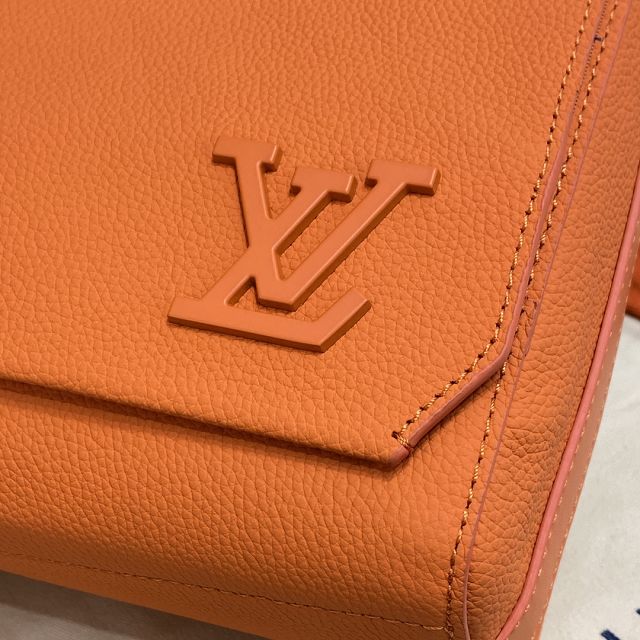 Louis vuitton original calfskin aerogram messenger bag M59327 orange