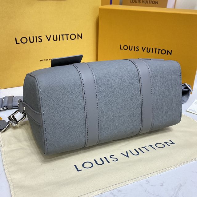 Louis vuitton original calfskin keepall city bag M57082 grey