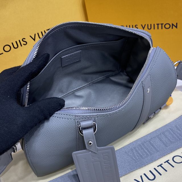 Louis vuitton original calfskin keepall city bag M57082 grey