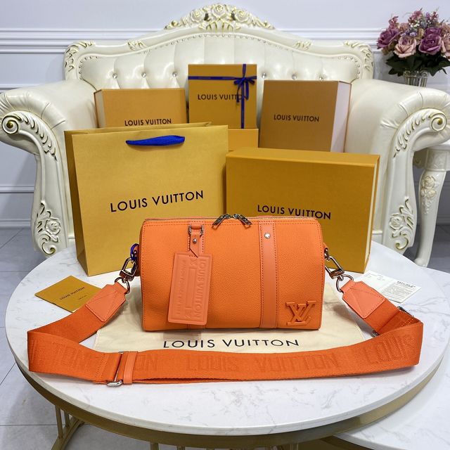 Louis vuitton original calfskin keepall city bag M57082 orange